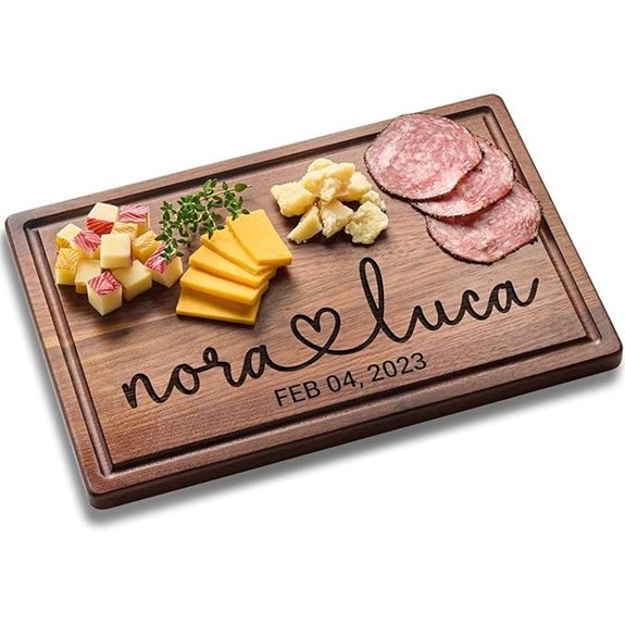 Personalized Wedding Cutting Board and Gift for Couples