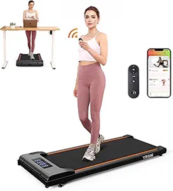 Walking Pad Under Desk Treadmill with Remote and App
