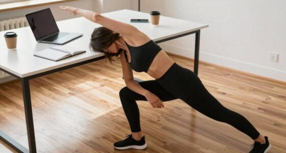 desk warm up before exercise