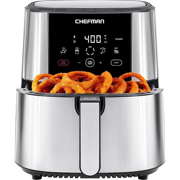 Chefman TurboFry Touch Air Fryer 8-Qt Digital Presets