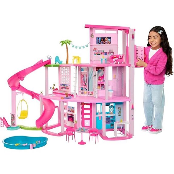 Barbie Dreamhouse Playset with Pool and Slides