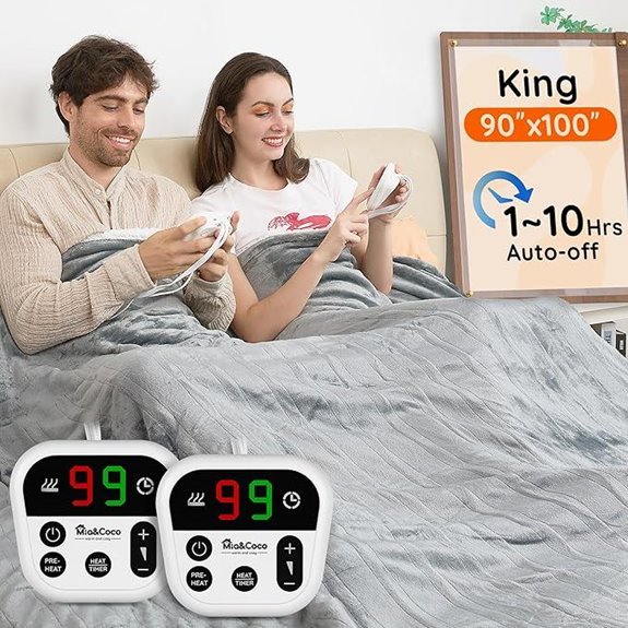 Mia&Coco King Electric Blanket with Dual Controls