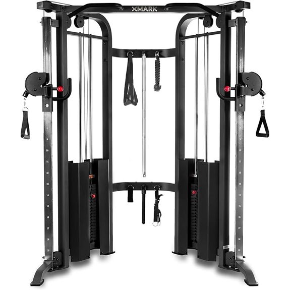 XMARK Functional Trainer Cable Machine with Dual Weights