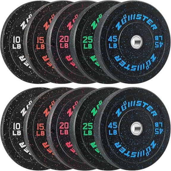 High Bounce Olympic Bumper Plate with Steel Insert