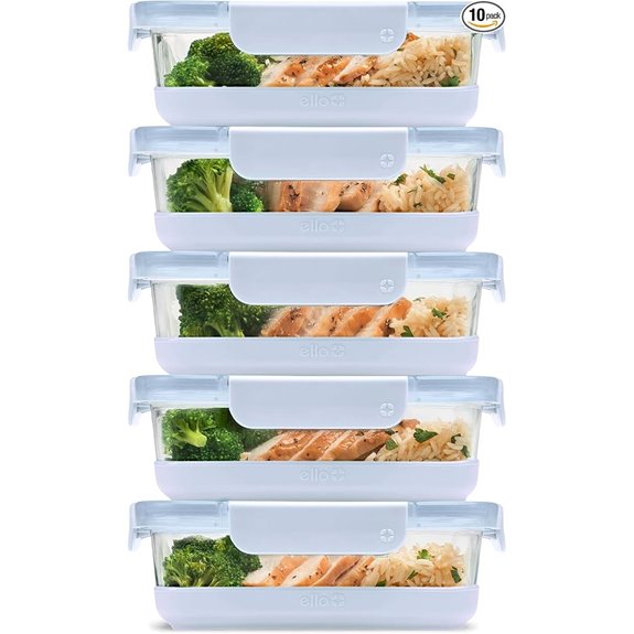 Ello Duraglass 10-Pack Glass Food Storage Sets