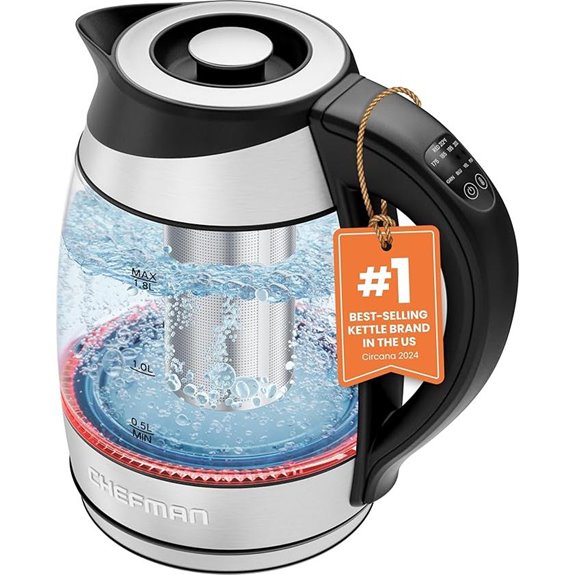 Chefman Electric Kettle with Temp Control & Infuser