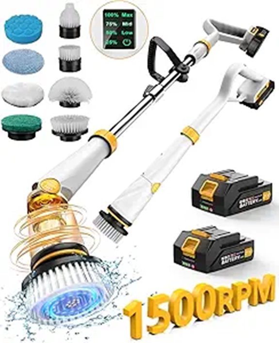 Qimedo Electric Spin Scrubber with 8 Brushes