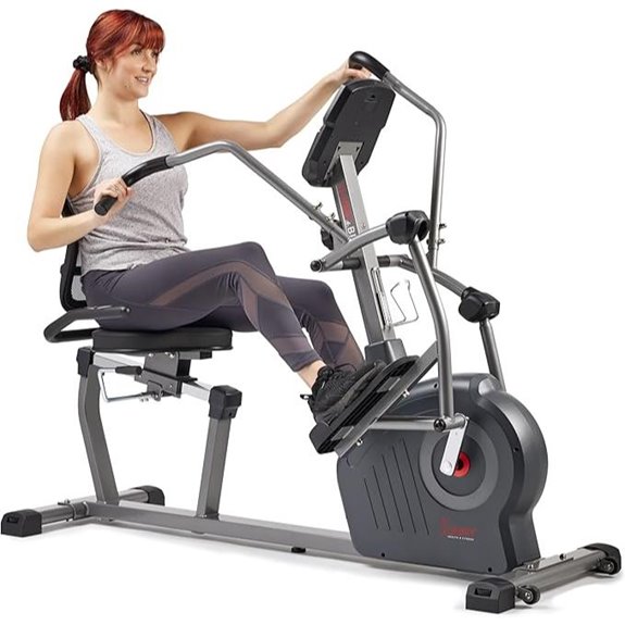 Sunny Health & Fitness Elite Recumbent Elliptical Machine