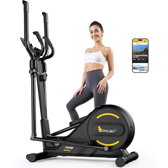 OWLSKY Elliptical Exercise Machine with 16 Resistance Levels