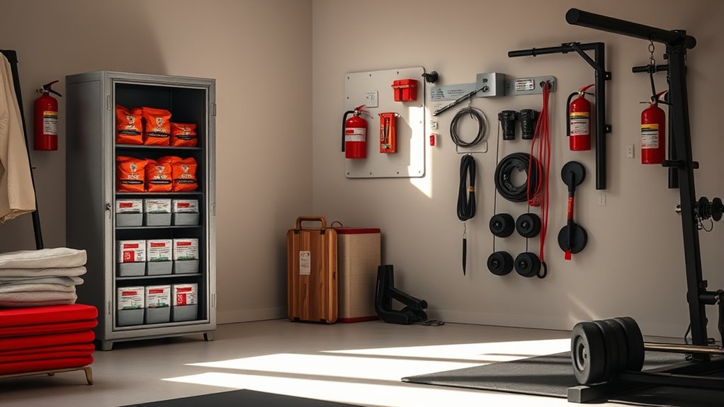 emergency exit and safety checks