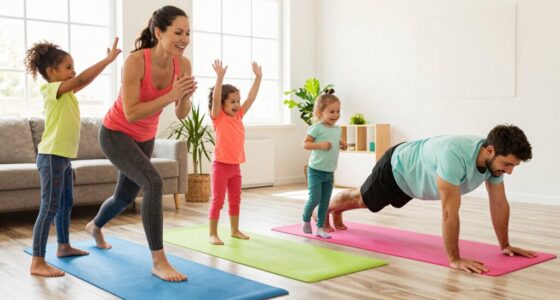 exercise cheerfully with loved ones