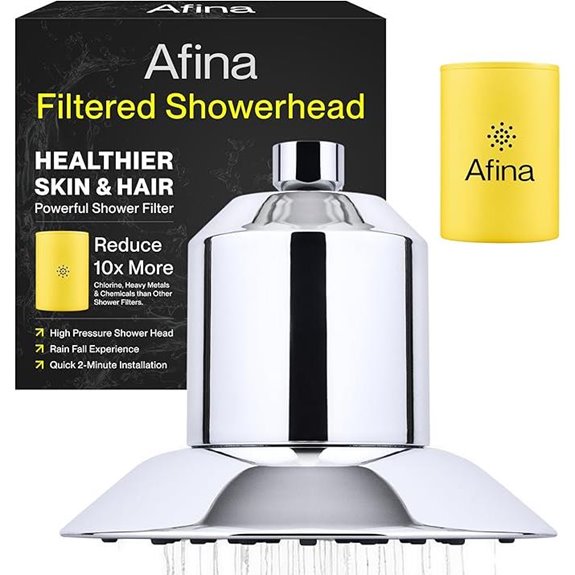 Afina Filtered Shower Head with Water Softener
