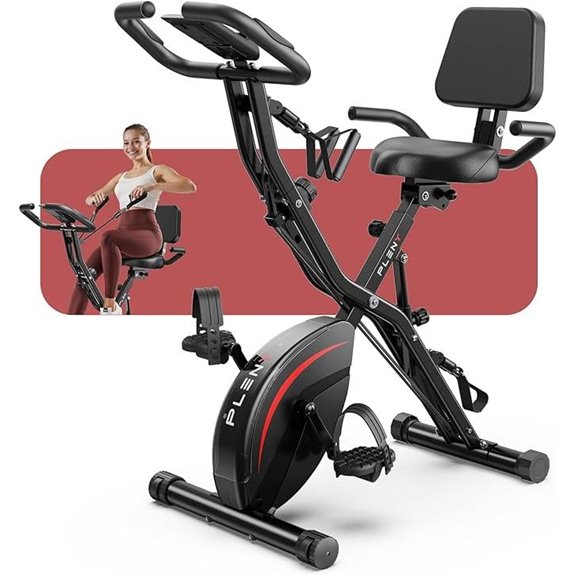 Pleny 5-in-1 Folding Indoor Exercise Bike