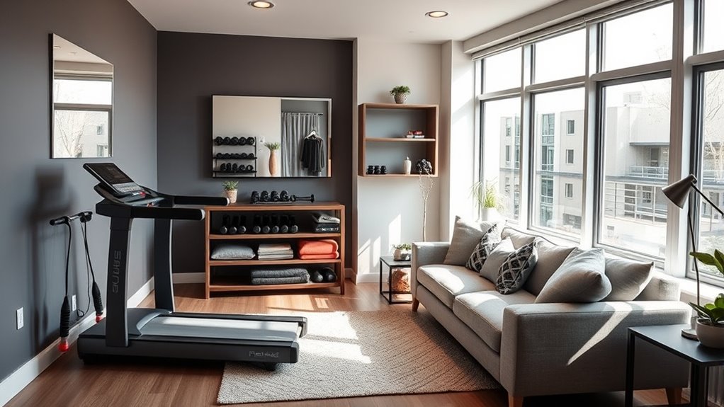 flexible adaptable workout space