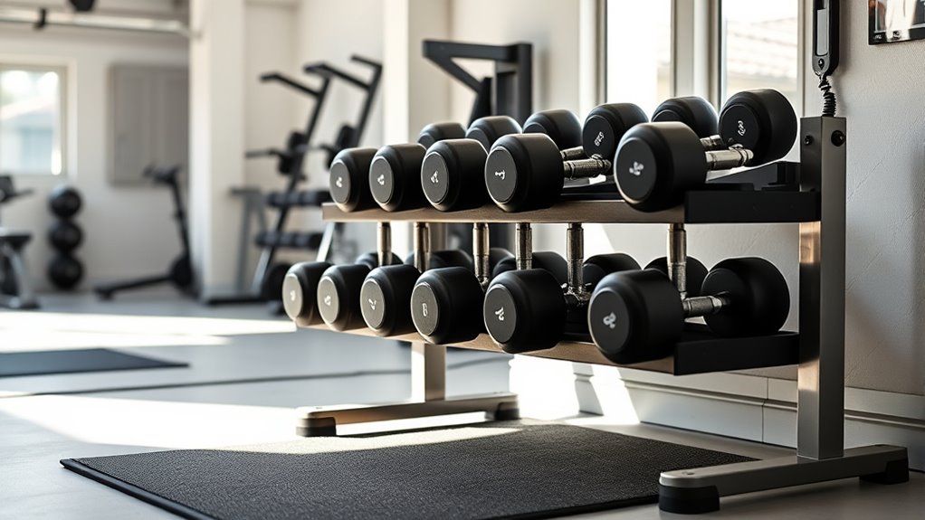 flexible durable adjustable dumbbells