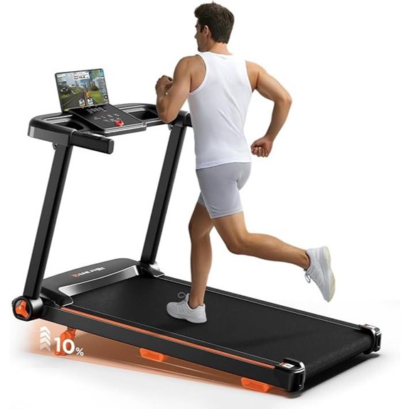 Foldable 3.0HP Treadmill with Incline & Bluetooth
