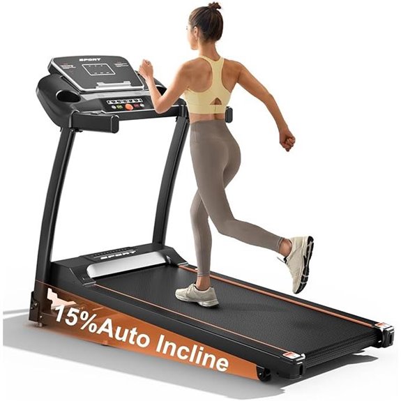 Home Folding Treadmill with Incline Bluetooth & Heart Rate