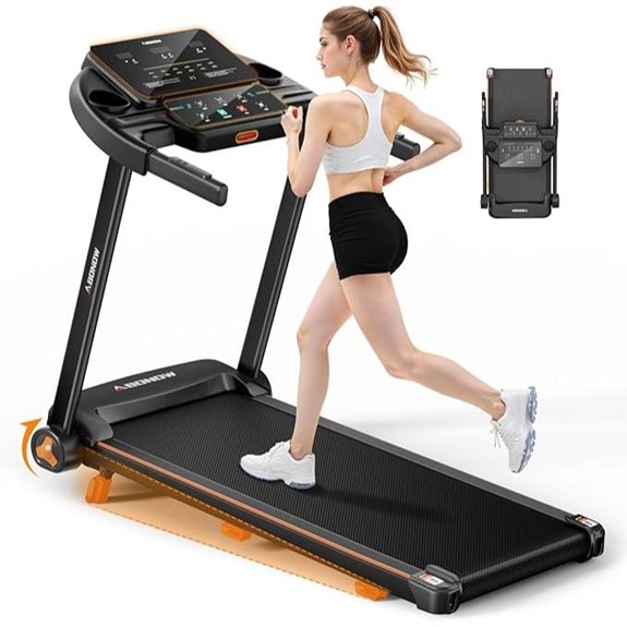 Foldable Home Treadmill with Bluetooth and Incline