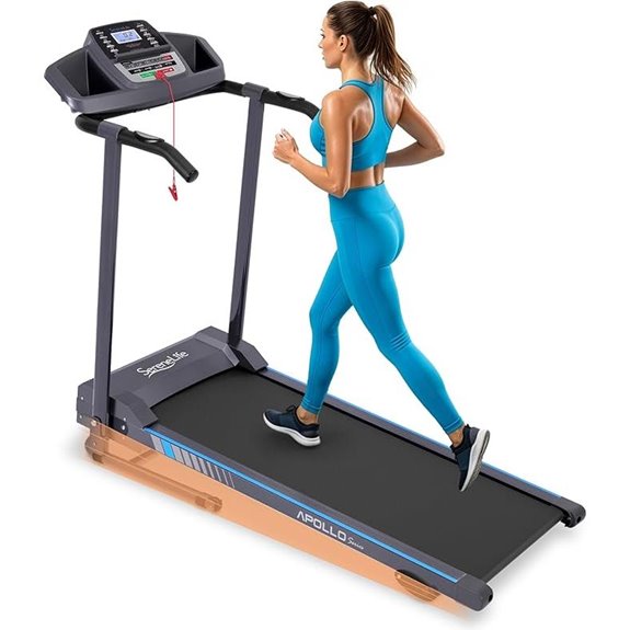 SereneLife Electric Folding Treadmill with Bluetooth