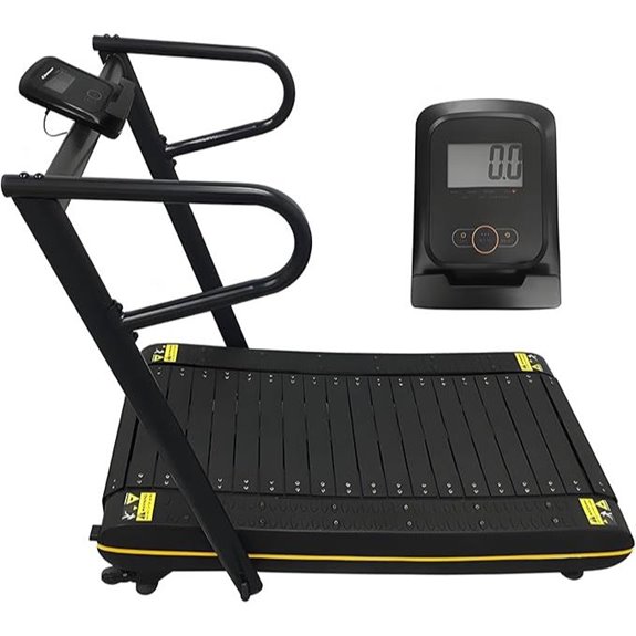 Eco-Curve Manual Treadmill with Foldable Design