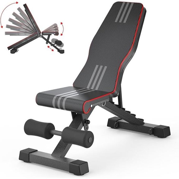Adjustable Foldable Weight Bench for Home Gym