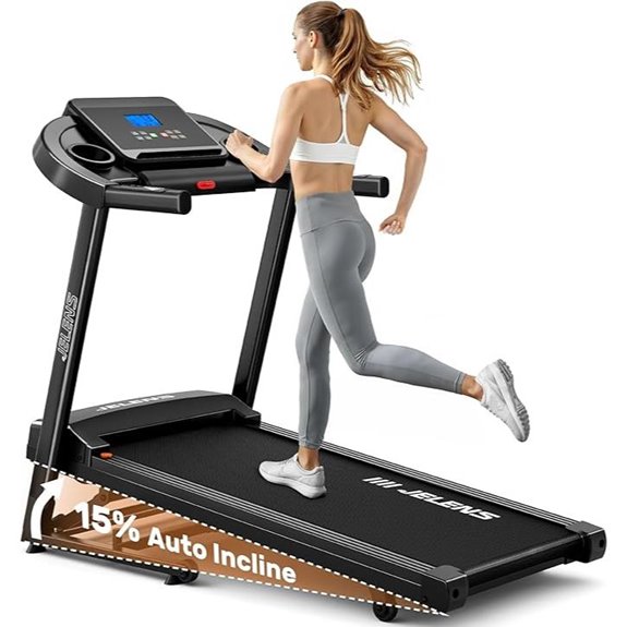 Foldable Treadmill with Incline LCD & App Control