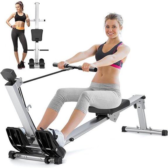 Compact Magnetic Foldable Rowing Machine