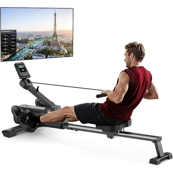 foldable magnetic rowing machine