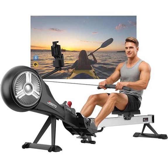 JOROTO Foldable Rowing Machine with 10 Levels