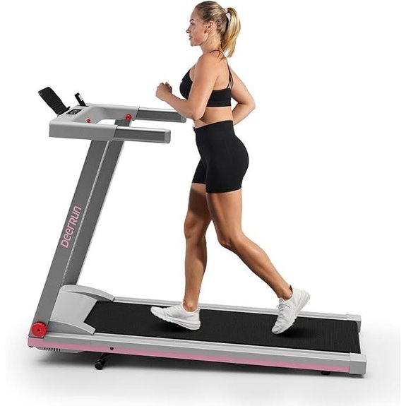 DeerRun Foldable Treadmill with Incline & App