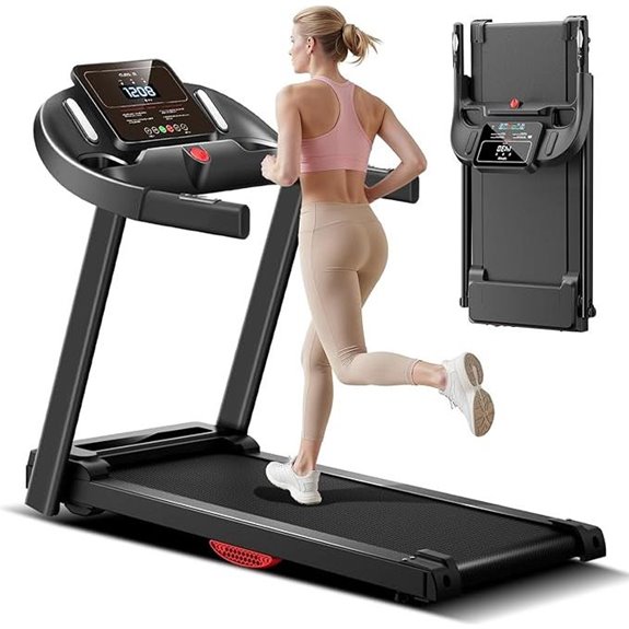 Cursor Fitness Folding Treadmill with Pulse Sensor