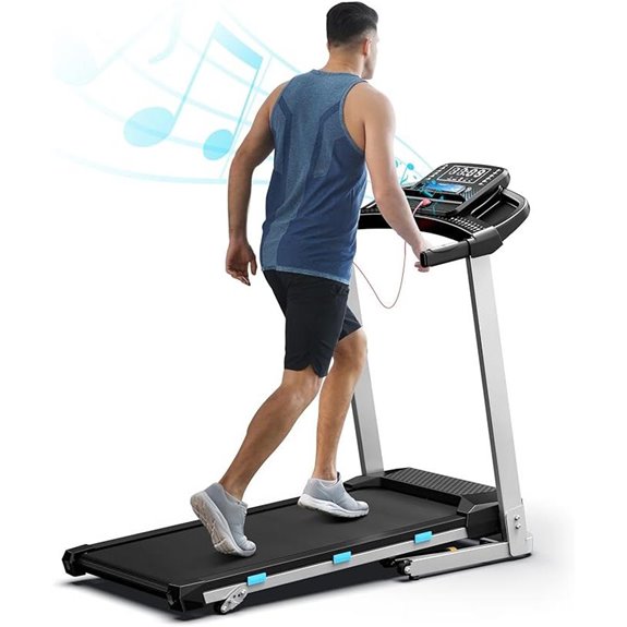folding incline bluetooth treadmill
