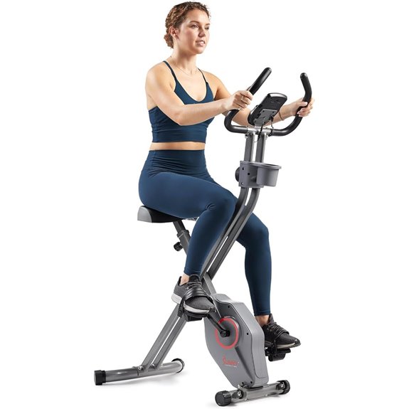 Sunny Health & Fitness Folding X-Bike Indoor Exercise Bike