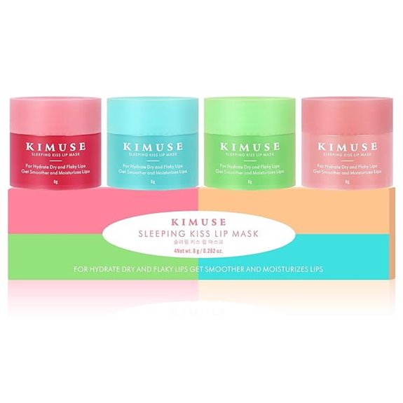 KIMUSE Lip Mask Set 4PCS Overnight Lip Care