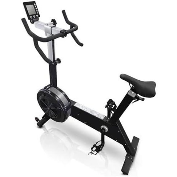 French Fitness Air Bike with Resistance and Monitor