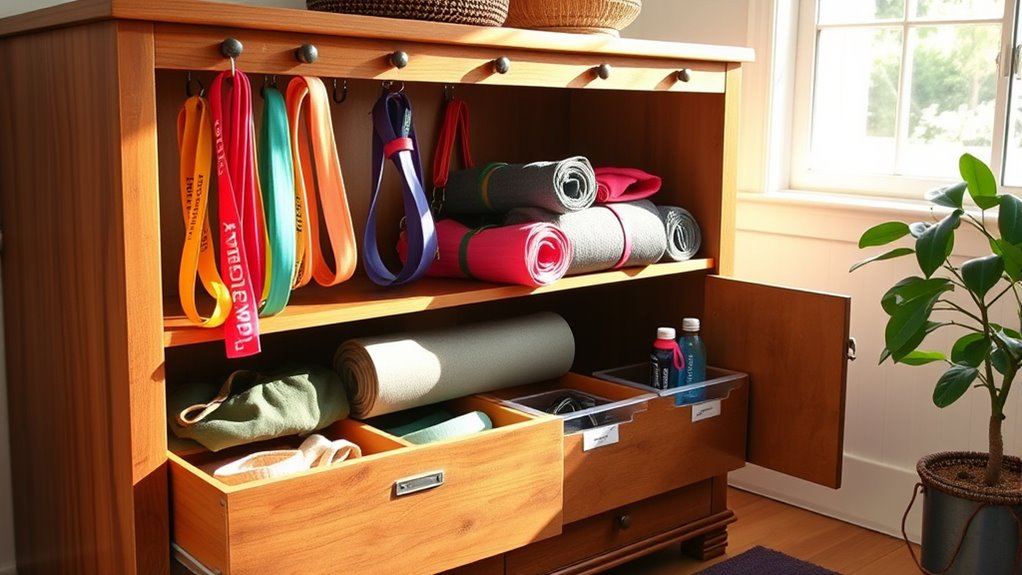 furniture based workout storage