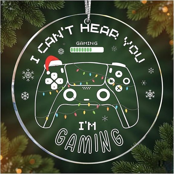 Gaming Christmas Ornaments 2025 for Gamers and Men