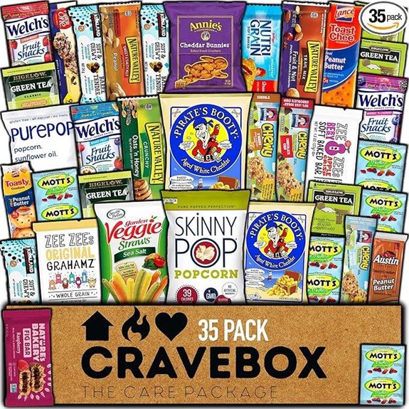 CRAVEBOX Healthy Snack Box Assortment (35 Count)