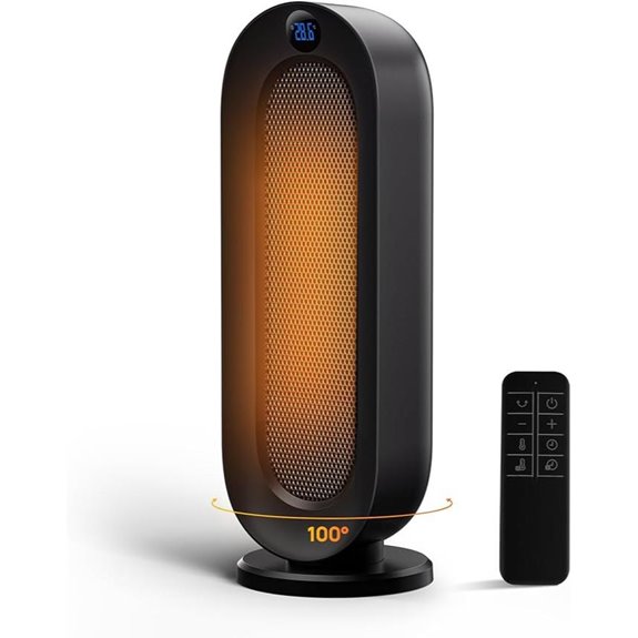 Electric Space Heater with Oscillation and Timer