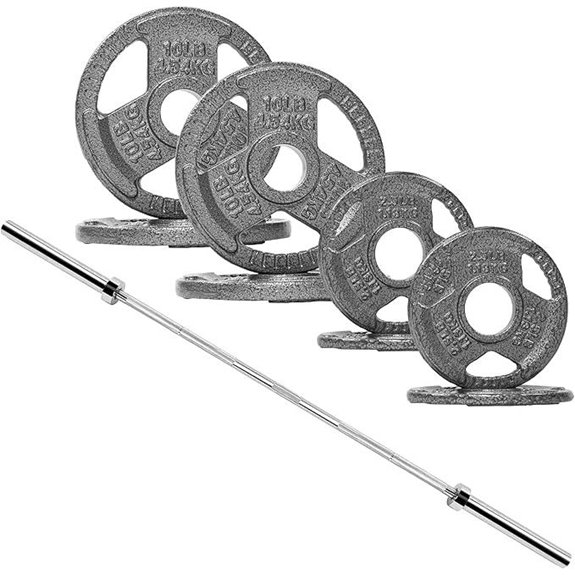 Signature Fitness 2-Inch Cast Iron Barbell Sets