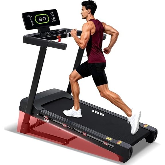 ECHANFIT Heavy Duty Treadmill with Incline and Bluetooth
