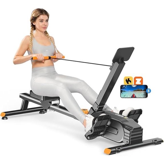 Magnetic Rower Machine with 350 LB Capacity