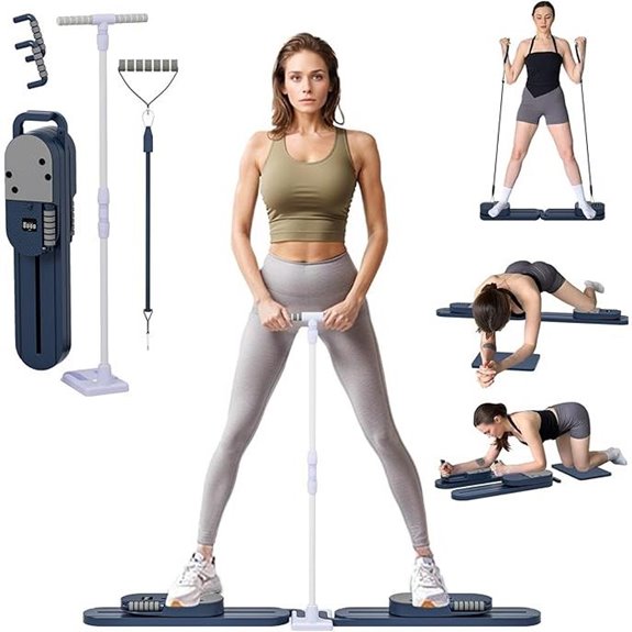 Pilates Ski Machine with Digital Display and Heavy Duty