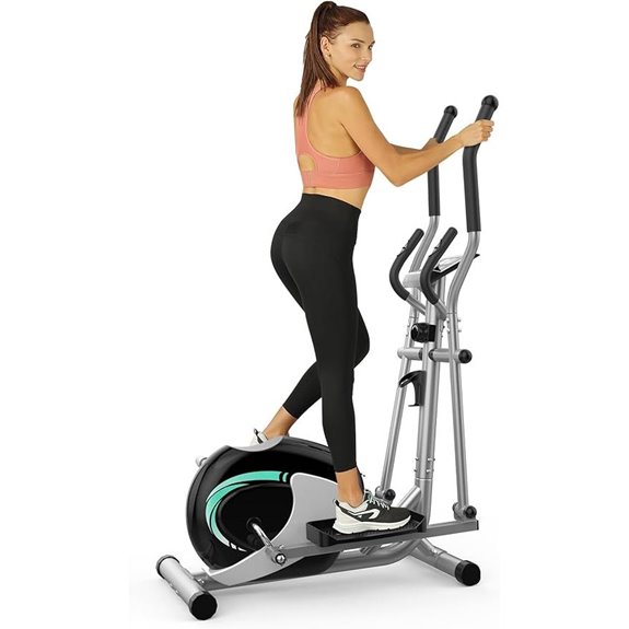 THERUN Elliptical Machine for Home with LCD Monitor