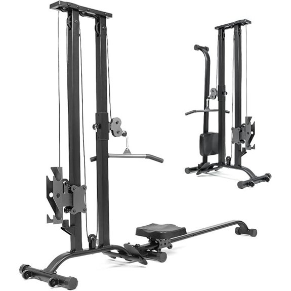 TOUSAINS Cable Machine Home Gym with Rowing