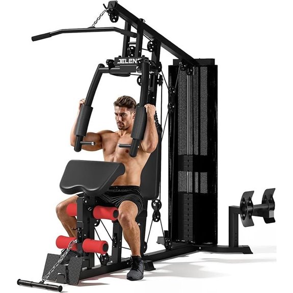 Home Gym Equipment with 150LBS Weight Stack