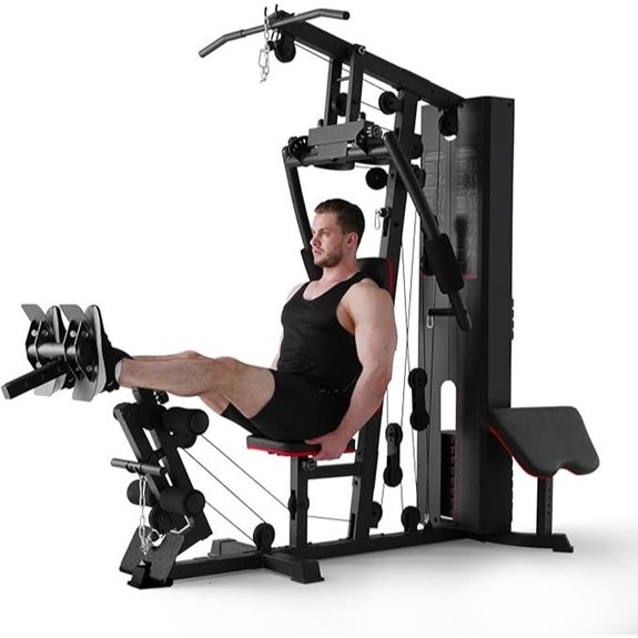 Mikolo Home Gym with 150LBS Weight Stack