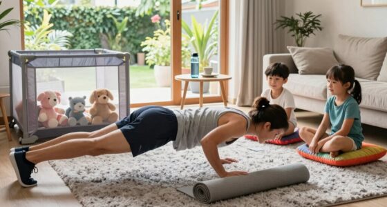 home workout with children