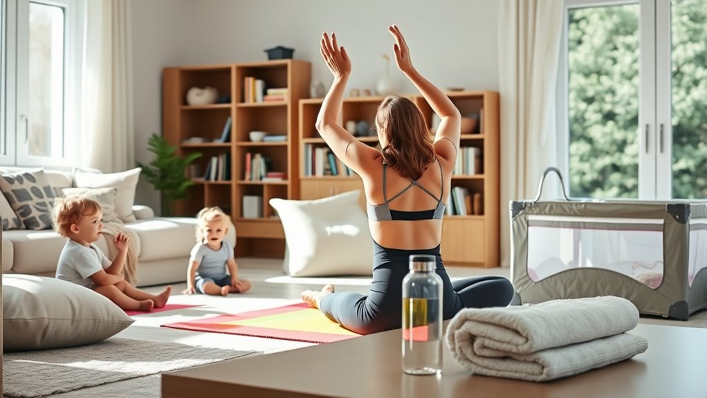home workouts with kids