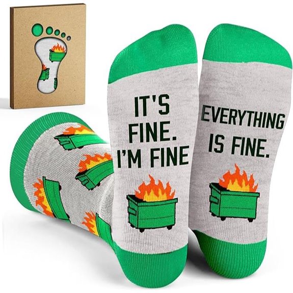 VICRAZY Funny Coworker Gift Socks for Men Women